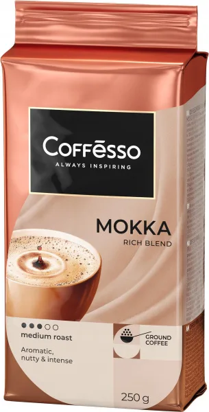 Кофе КОФЕССО МОККО молотый 250г м/у/12