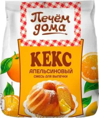 Смесь для выпечки Печём дома Кекс апельсиновый, 300 г