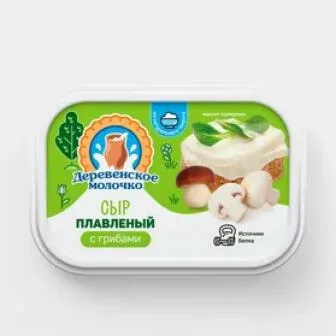 Сыр плавленый Деревенское молочко с грибами 180г