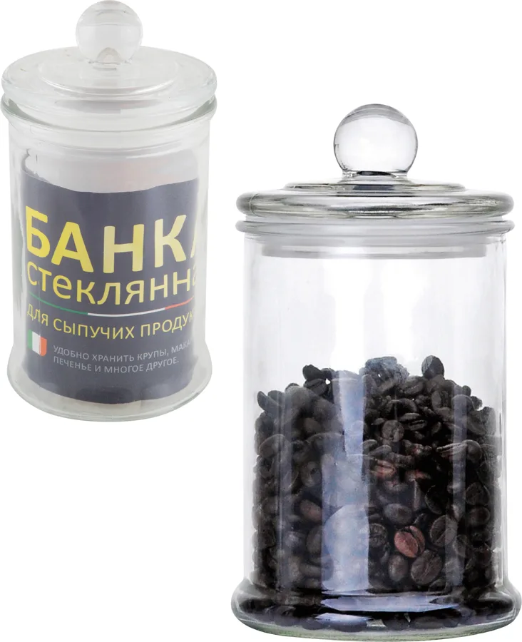 Банка для сыпучих продуктов Mallony, 0.75л