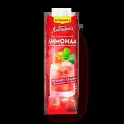 Лимонад ЛЮБИМЫЙ грейпфрут клубника яблоко мята лемонграсс 0.97л