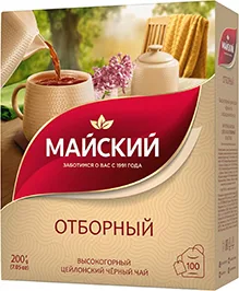 ЧАЙ МАЙСКИЙ, ОТБОРНЫЙ, ЧЁРНЫЙ, 100 ПАК.