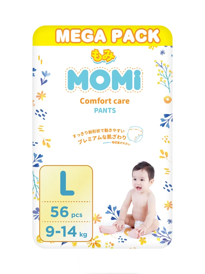 Подгузники-трусики Momi Comfort Care, L/4, 9-14кг, 56шт