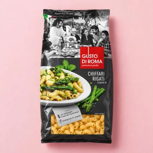 Макароны Chiffari Rigati Рожки Gusto Di Roma 450г