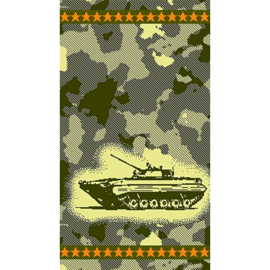Полотенце махровое Авангард Танк, 30х60см