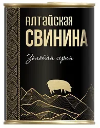 Свинина тушеная СИЛА Алтайская золотая серия ж/б 340г