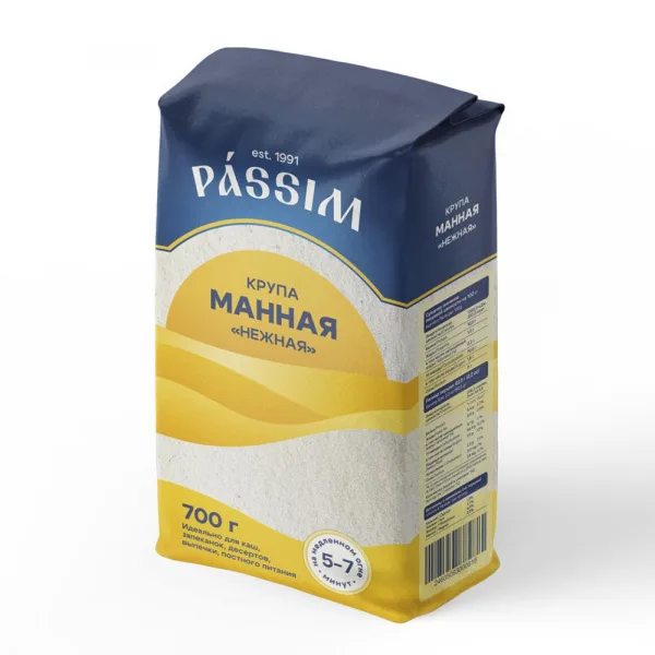 Крупа ПАССИМ Манная Нежная 700г м/у/12
