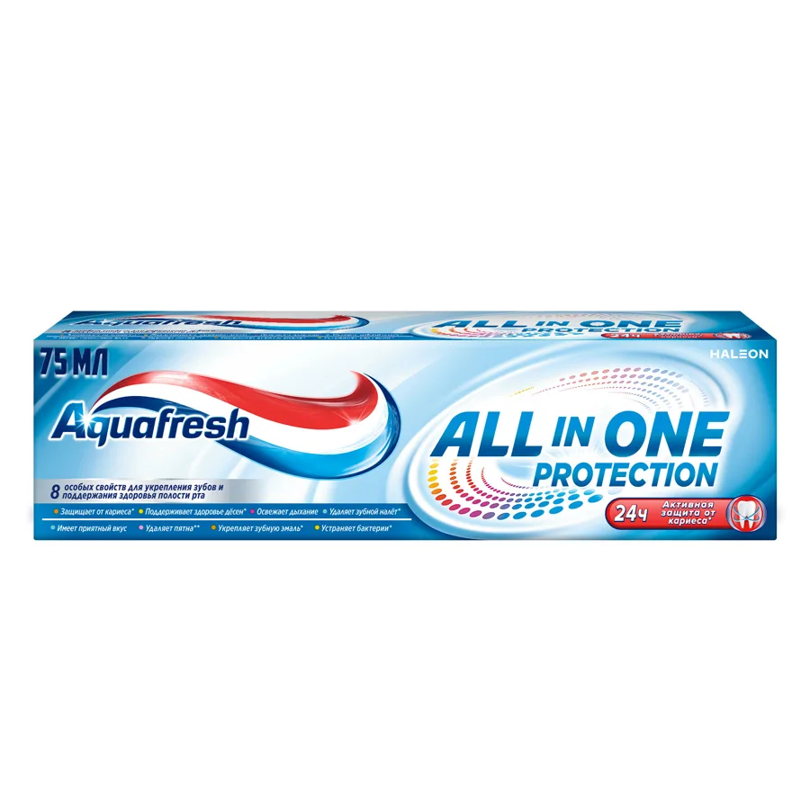 Зубная паста Aqfresh All-in-One Protect, 75мл