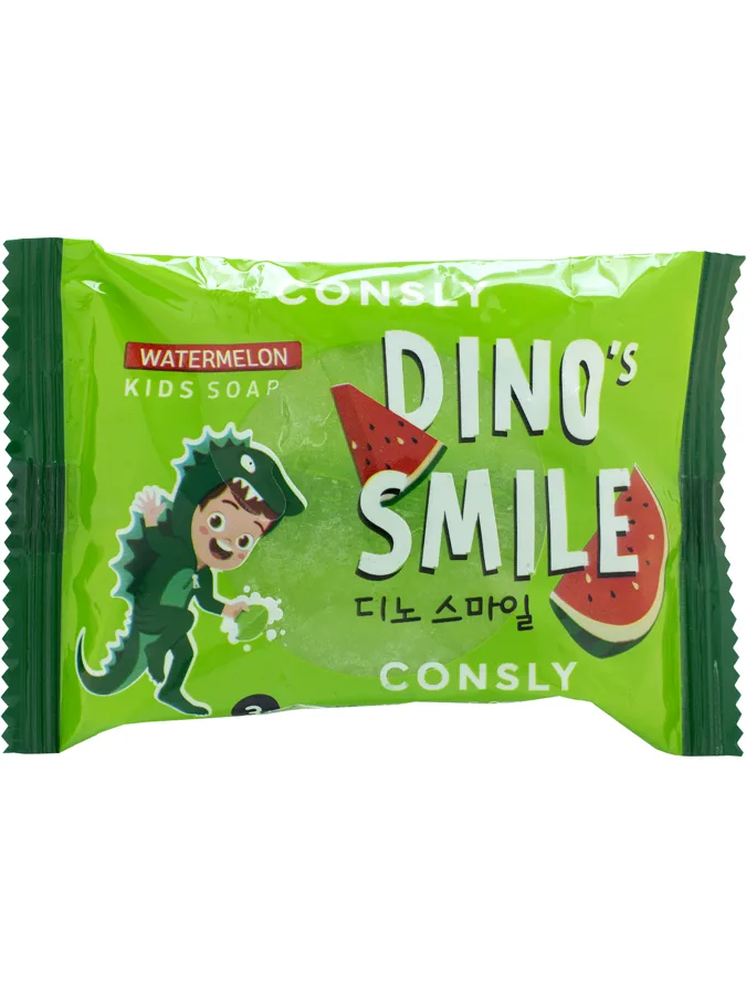 Мыло твердое детское Consly Dino's Smile, арбуз, 90 г