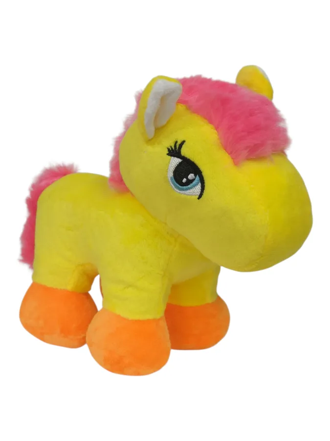 Игрушка мягкая Лошадка цветная, 22 см, в ассортименте, 1 шт