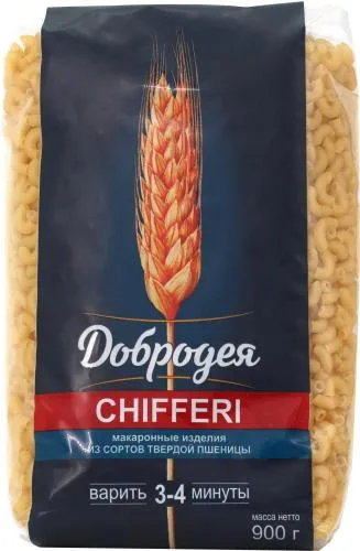 Макароны Добродея Chifferi Рожки 900г