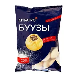Буузы СИБАГРО с рубленой свининой и говядиной 800г