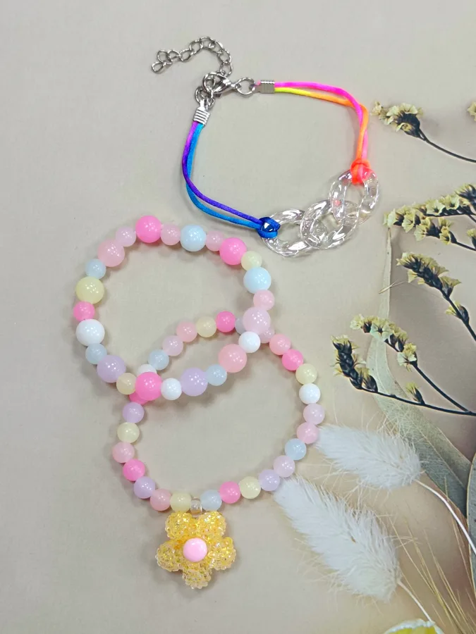 Набор браслетов детских Beautella Bloom, 3 шт