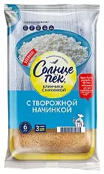 Блинчики СОЛНЦЕПЕК с творогом 420г