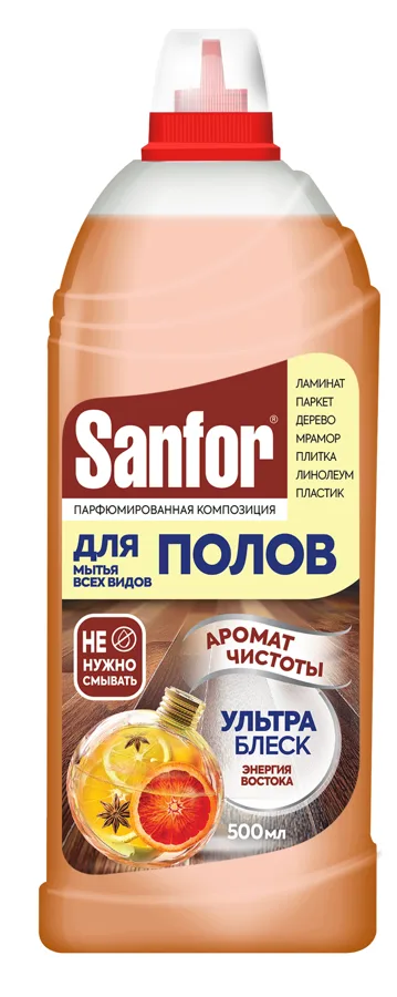 Средство для мытья полов Sanfor Энергия востока, 500мл