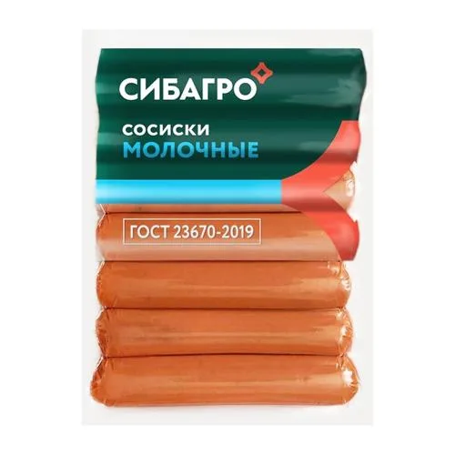 Сосиски Сибагро Молочные 420г