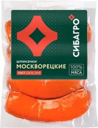 Шпикачки Сибагро Москворецкие, 400 г