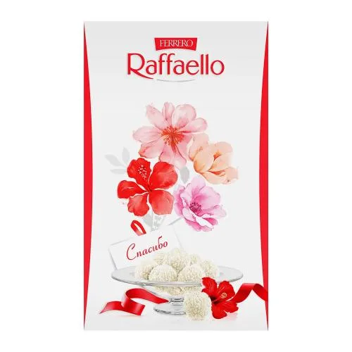 Конфеты с цельным миндальным орехом в кокосовой обсыпке Raffaello 70г