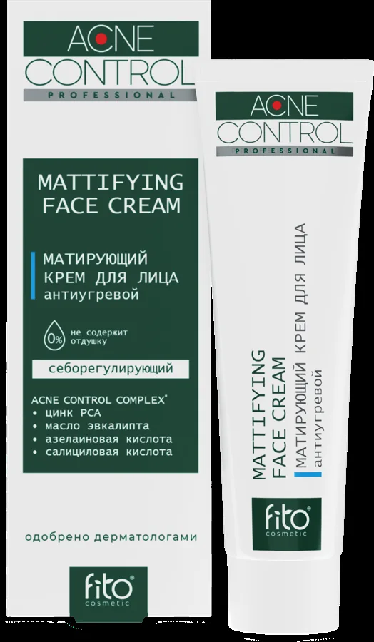 Крем для лица Fito cosmetic 50мл матирующий антиугревой