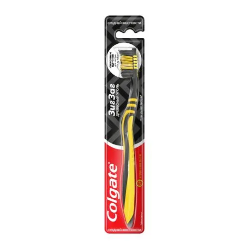 Зубная щетка Colgate Зиг Заг Древесный уголь средней жесткости в ассортименте