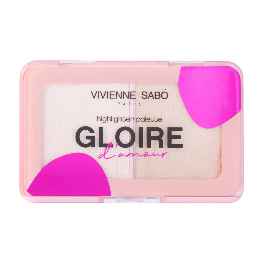 Палетка хайлайтеров Vivienne Sabo, тон: 01 светло-розовый, 6г