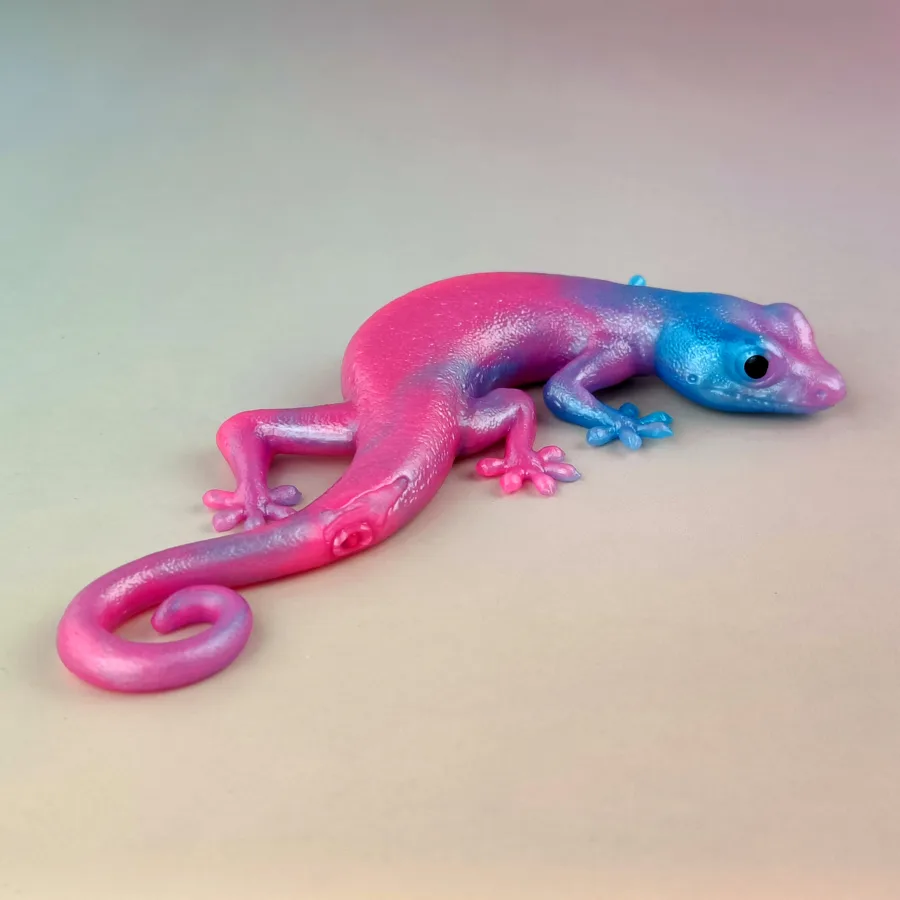 Фигурка Jile Toys Ящерица неон, размер: 15 см, в ассортименте, 1 шт
