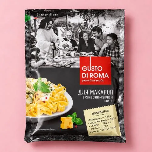 Смесь сухая Gusto Di Roma для макарон в сливочно-сырном соусе 30г
