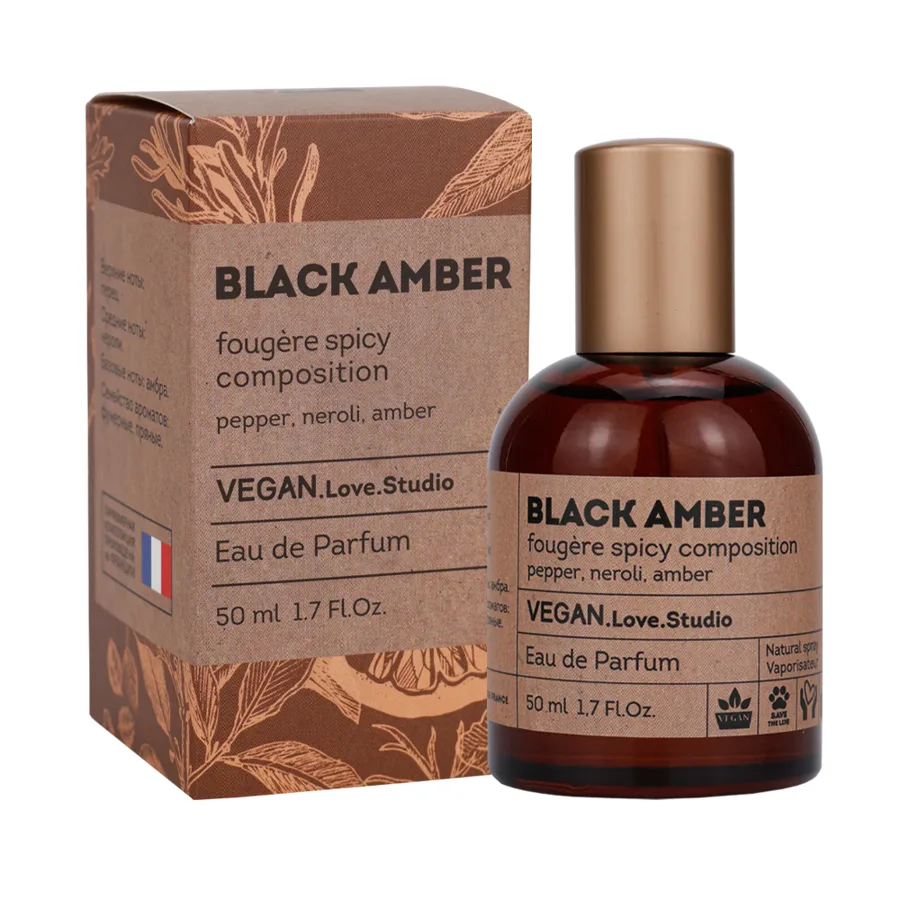 Парфюмерная вода женская Vegan Love Studio Black Amber 50мл