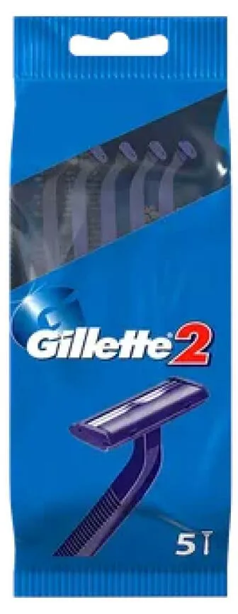 Одноразовый станок Gillette с двойным лезвием, 5 шт