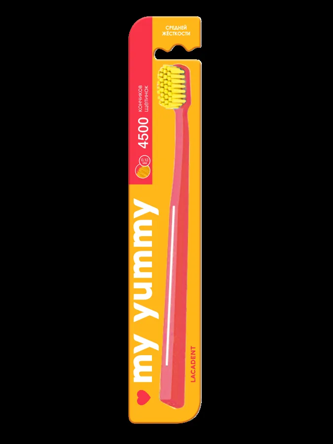 Зубная щетка Lacadent Yummy, средняя жесткость, в ассортименте