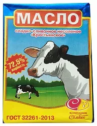 Масло сладко-сливочное СЕМКИН Традиционное несоленое бзмж 72.5% 180г