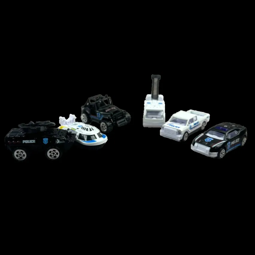 Игровой набор Jile Toys Техника Полиция, Alloy car, 6шт