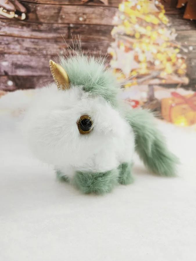 Игрушка мягкая Jile Toys Единорог меховой, 12см