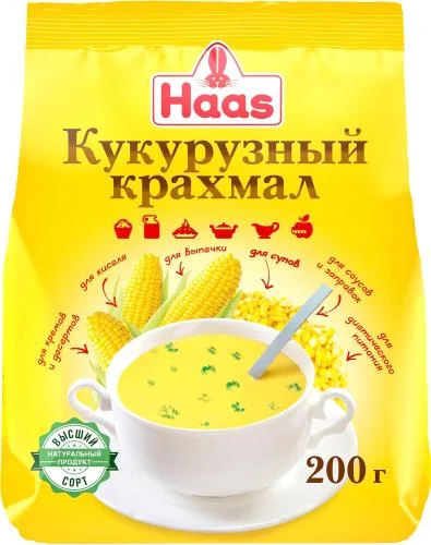 Крахмал Haas Кукурузный для выпечки 200г