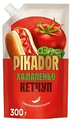Кетчуп ПИКАДОР Халапеньо д/пак 300г