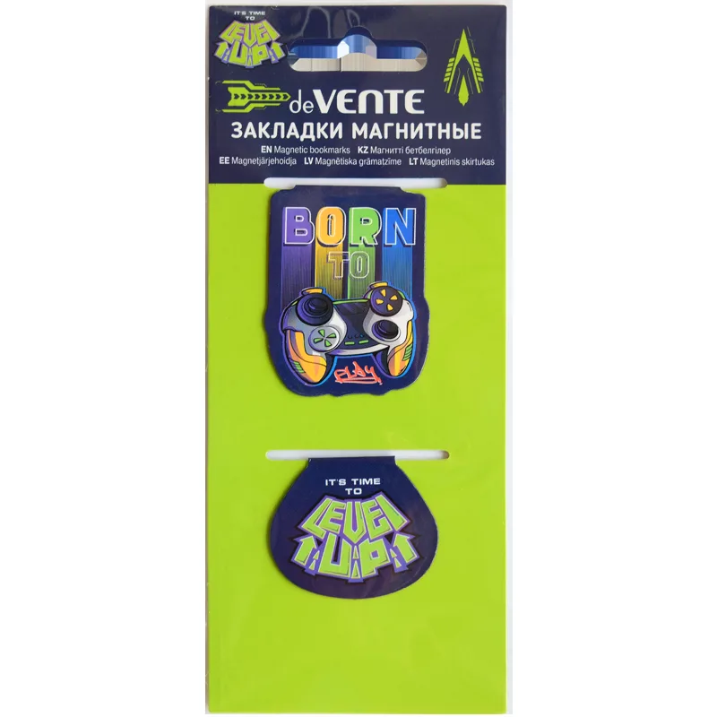 Закладки магнитные deVente Level Up Game, 2шт