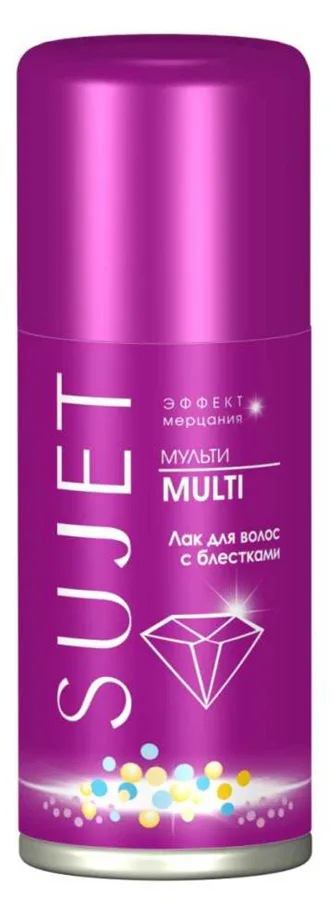 Лак для волос с блестками Сибиар Sujet Эффект мерцания, мульти, 100мл