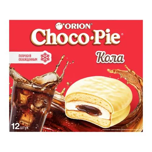Печенье бисквитное кола Choco Pie 360г