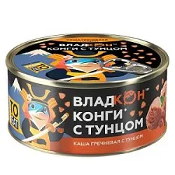 Каша ВЛАДКОН гречневая с тунцом ж/б ключ 325г
