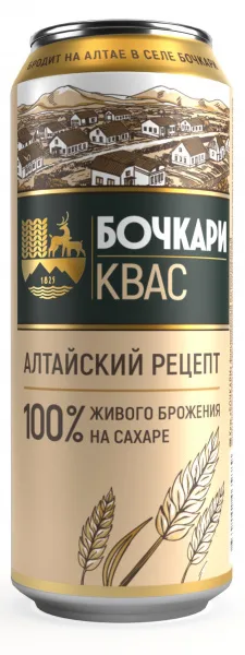 Квас БОЧКАРИ 0,45л ж/б/12