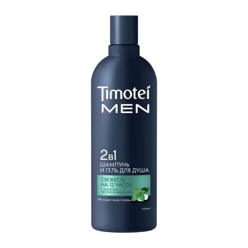 Шампунь-гель для душа 2 в 1 Timotei Men 360мл
