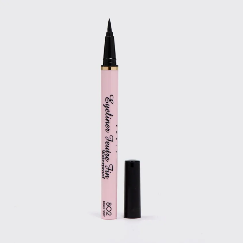 Подводка-фломастер Vivienne Sabo Eyeliner Feutre Fin Waterproof, водостойкая, тон: 802 черный, 0,8 мл