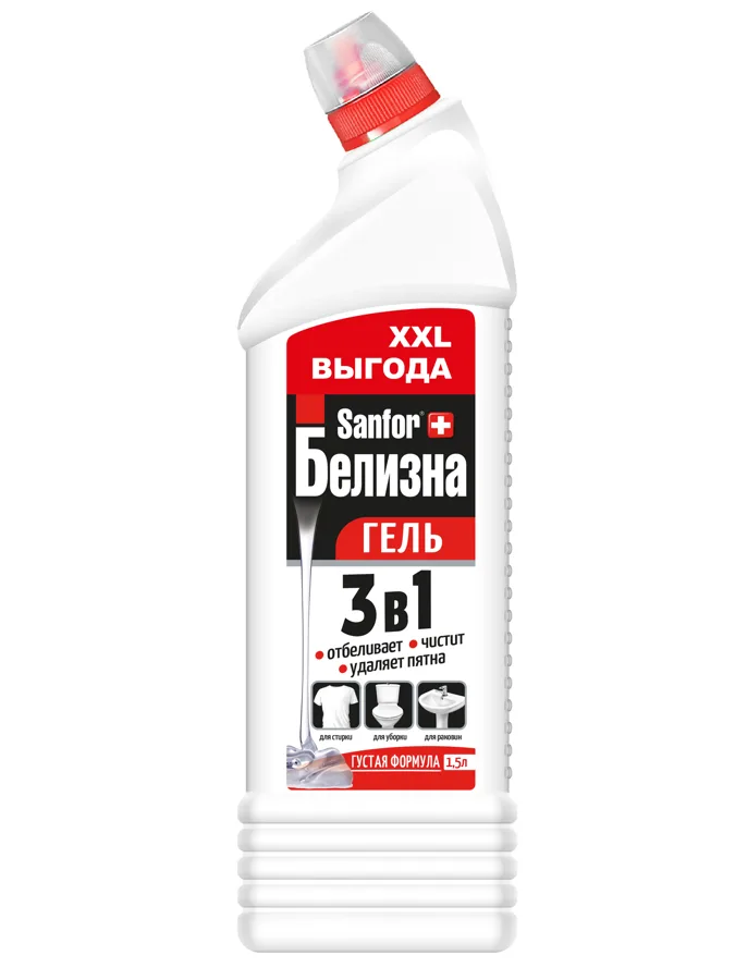 Белизна-гель Sanfor 3в1, 1.5л