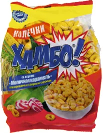 КОЛЕЧКИ ХАМБО, СО ВКУСОМ МОЛОЧНОЙ КАРАМЕЛИ, 150 Г