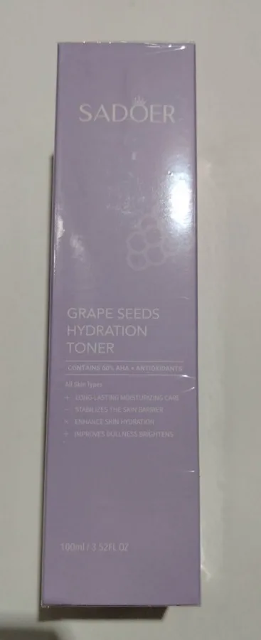 Тонер для лица Sadoer Grape Seeds Hydration, с экстрактом виноградных косточек, 100мл