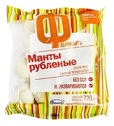 Манты ФАБРИКАНТЪ рубленые 720г