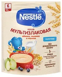 Каша НЕСТЛЕ мультизлаковая яблоко черника малина молочная бзмж м/у 200г