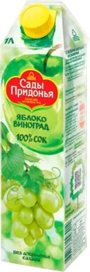 Сок Сады Придонья Яблоко Виноград, 1 л
