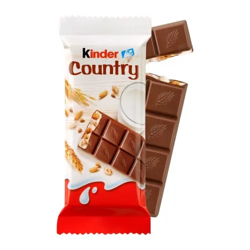 Молочный шоколад Country с молочно-злаковой начинкой Kinder 23.5г