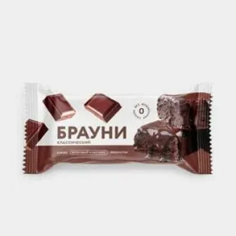 Пирожное 12% протеин Брауни Классическое 50г